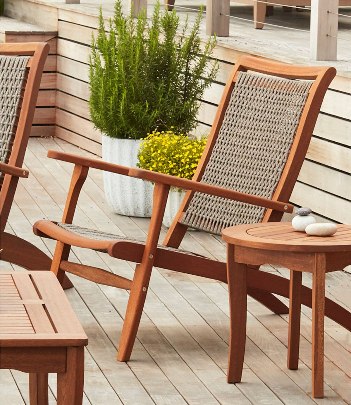 L.L.Bean Wicker Eucalyptus Chair Natural