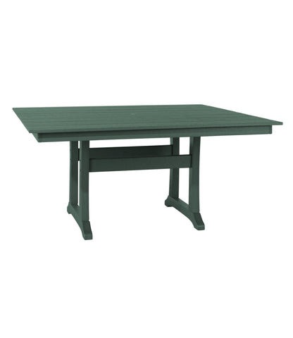 L.L.Bean All-Weather Farmhouse Table, Square, 8-Person Green