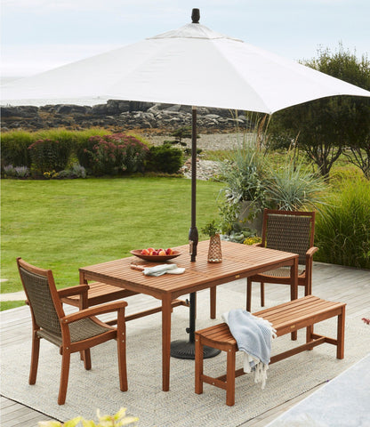 L.L.Bean Eucalyptus Farmhouse Table Natural