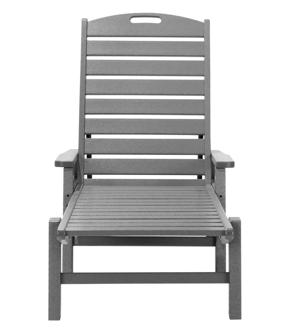 L.L.Bean All-Weather Chaise Lounger with Arms Slate Gray