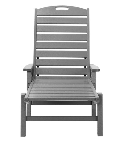 L.L.Bean All-Weather Chaise Lounger with Arms Slate Gray