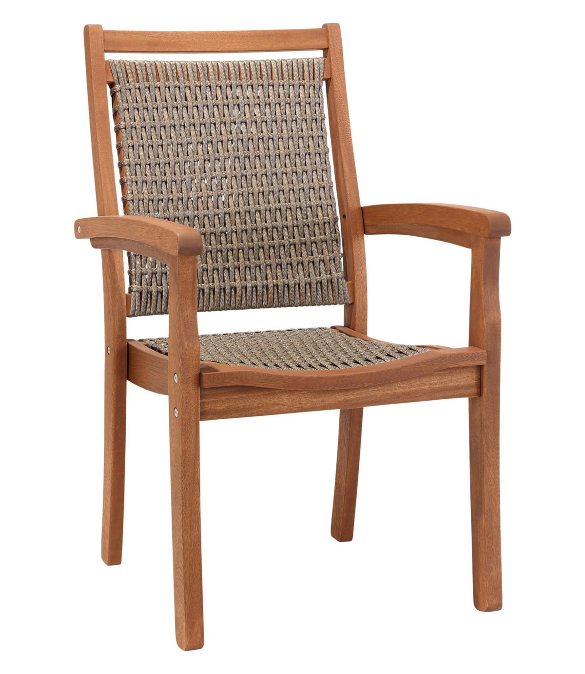 L.L.Bean Wicker Eucalyptus Dining Chair Natural