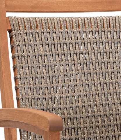L.L.Bean Wicker Eucalyptus Dining Chair Natural