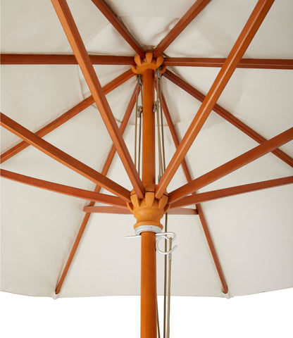 L.L.Bean Sunbrella Market Umbrella, Wood Gray