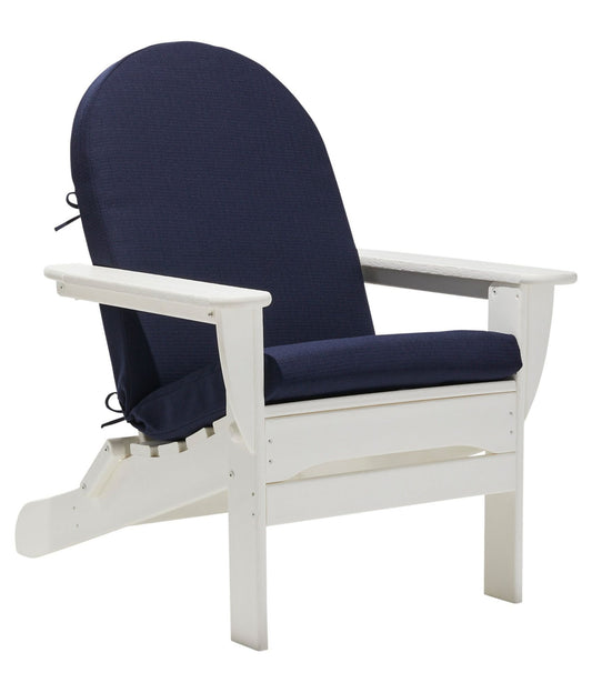 L.L.Bean Adirondack Chair Seat and Back Textured Cushion Navy
