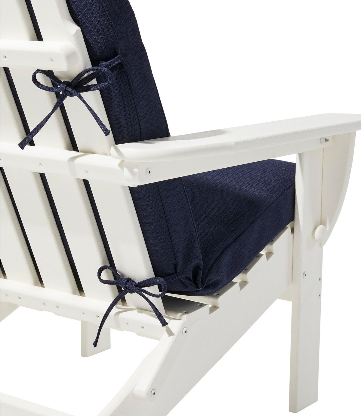 L.L.Bean Adirondack Chair Seat and Back Textured Cushion Navy