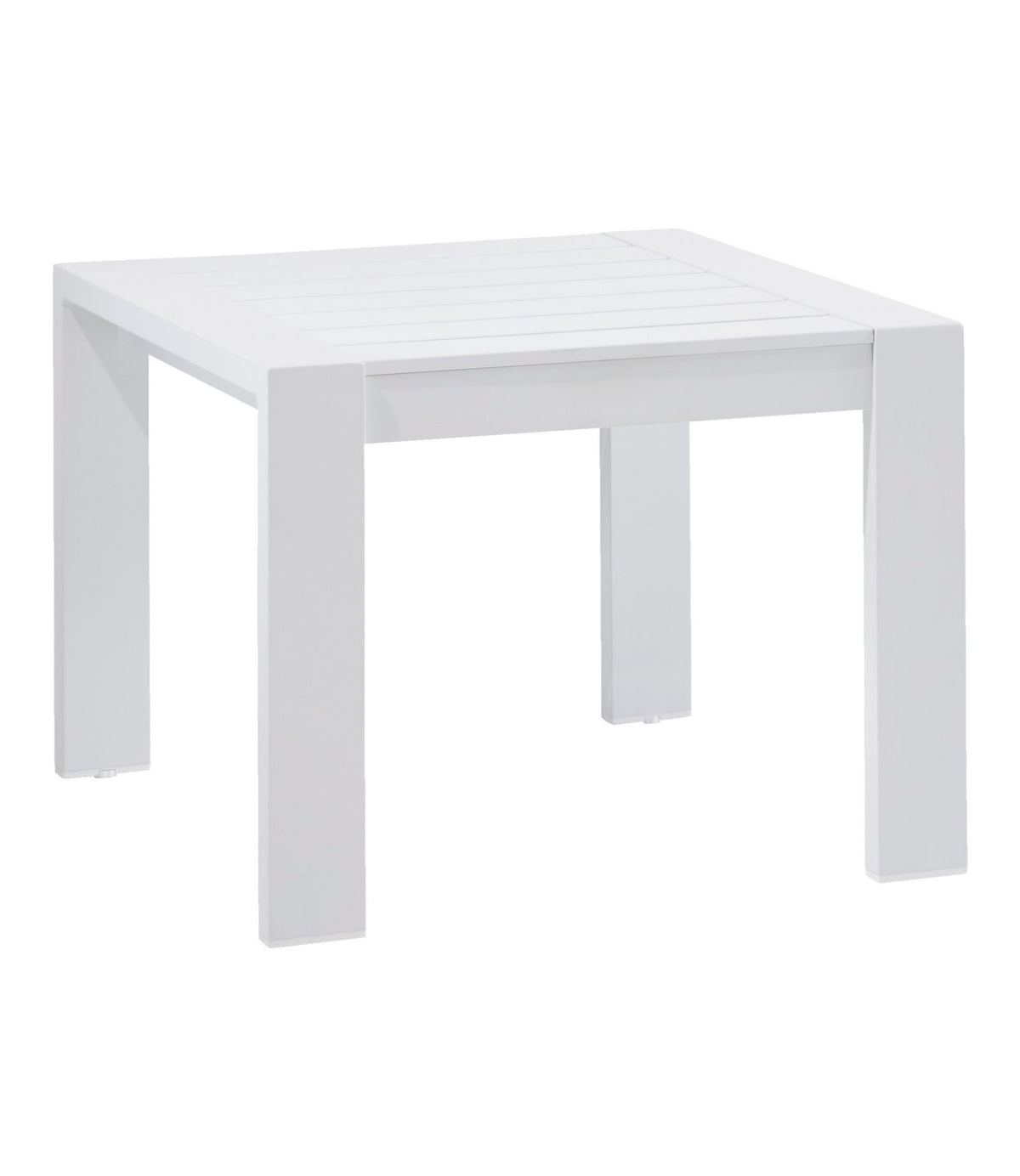L.L.Bean White Aluminum Deep Seating Side Table White