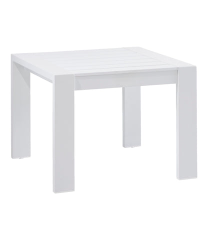 L.L.Bean White Aluminum Deep Seating Side Table White