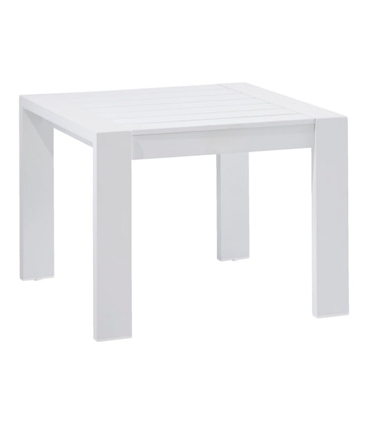 L.L.Bean White Aluminum Deep Seating Side Table White