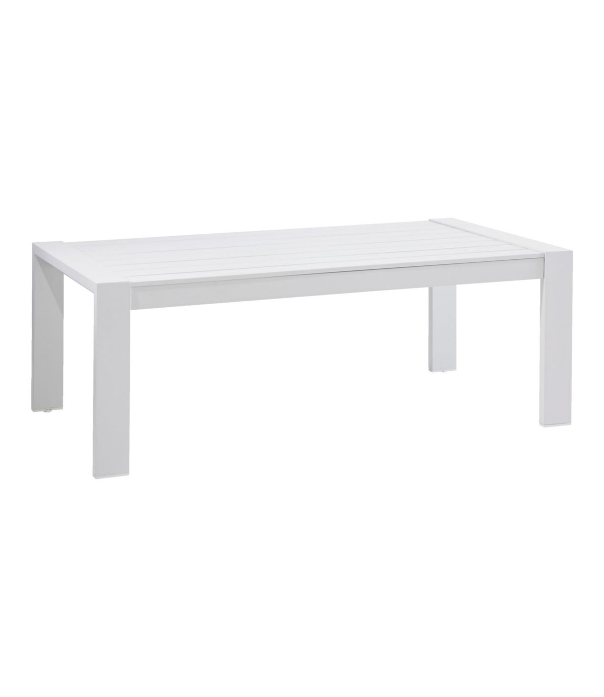 L.L.Bean White Aluminum Deep Seating Coffee Table White