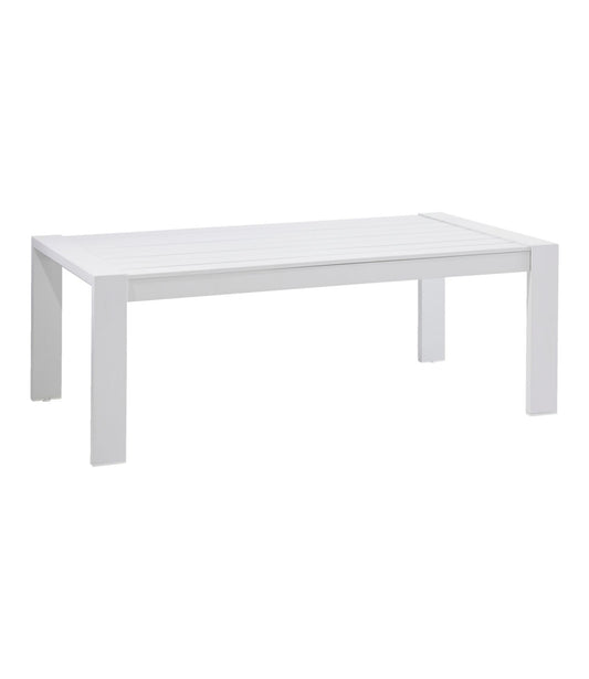 L.L.Bean White Aluminum Deep Seating Coffee Table White