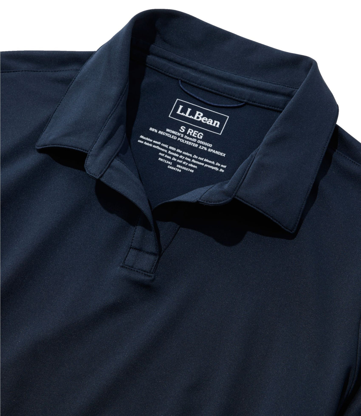 L.L.Bean Women's Access Trail Polo, Short-Sleeve Blue Water