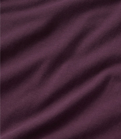 L.L.Bean Women's Soft Stretch Supima-Blend Tee, Boatneck Bracelet-Sleeve Bordeaux