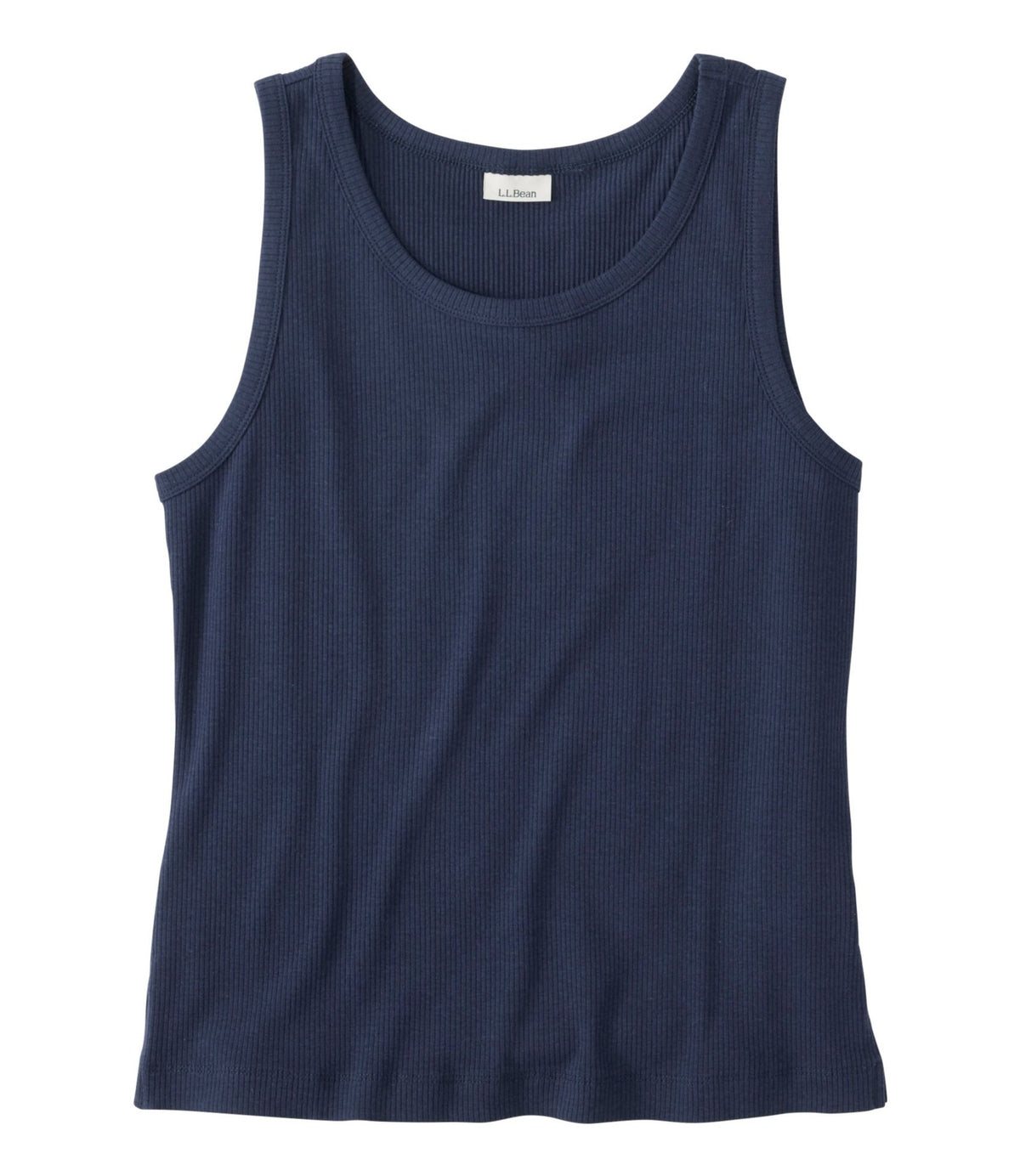 L.L.Bean Women's Bean's Ribbed Layering Tank Classic Navy