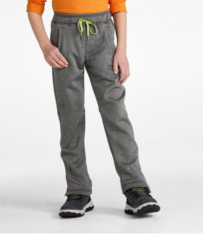 L.L.Bean Kids' Mountain Fleece Pants Gray Heather