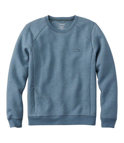 L.L.Bean Men's Multisport Crewneck Sweatshirt Muted Blue Heather