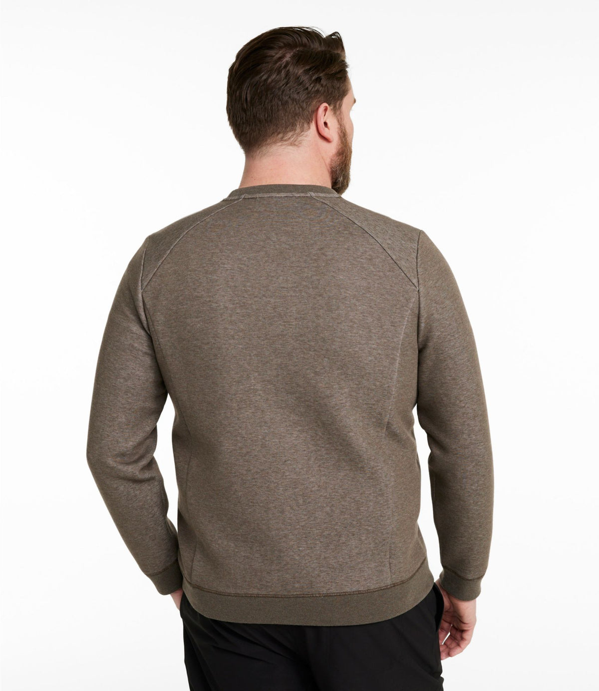 L.L.Bean Men's Multisport Crewneck Sweatshirt Muted Blue Heather