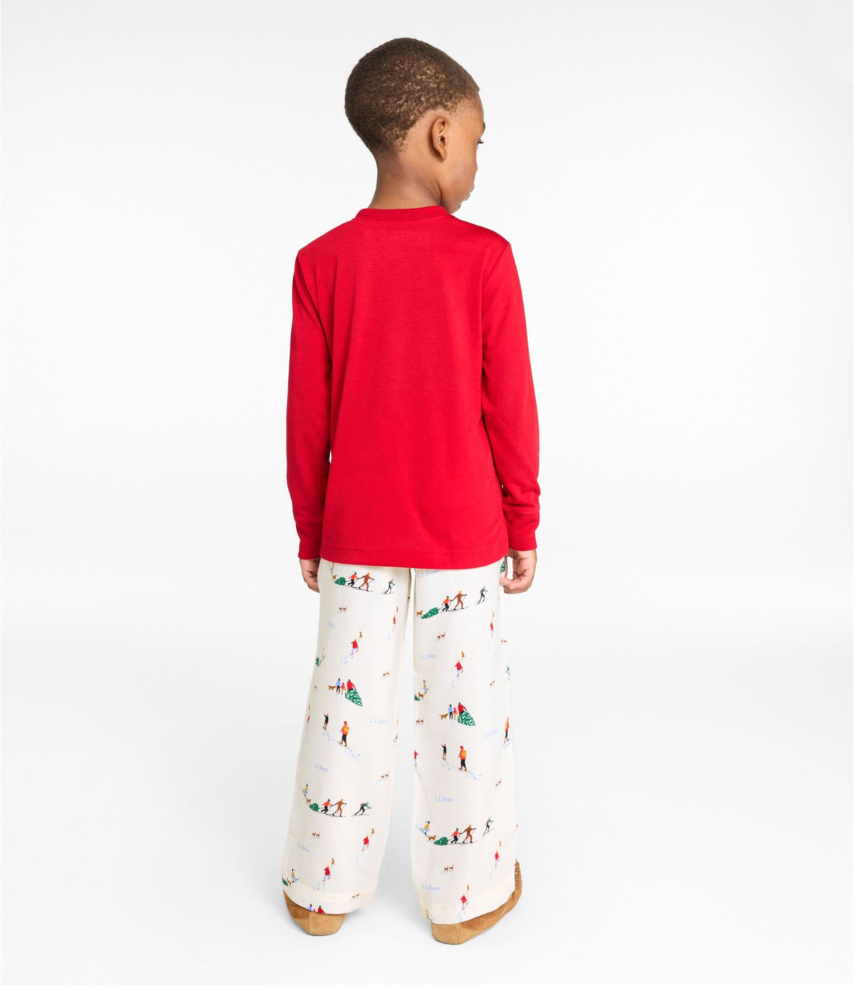 L.L.Bean Kids' L.L.Bean Flannel Pajamas Deep Marine Blue/Wicked Comfy