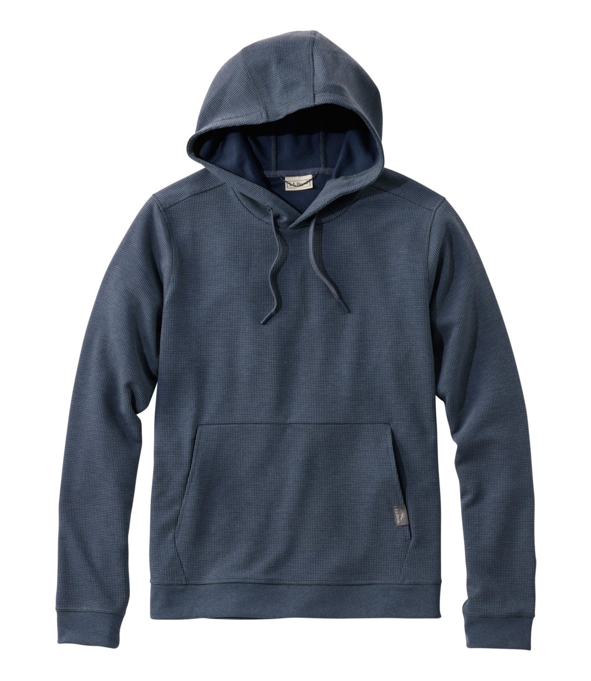 L.L.Bean Men's Mountainside Micro Waffle Hoodie Carbon Navy