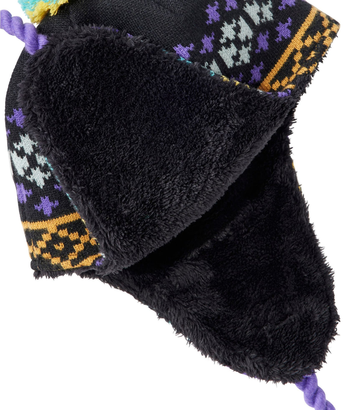 L.L.Bean Kids' Frosty Day Earflap Hat Deep Glacier Blue Bear