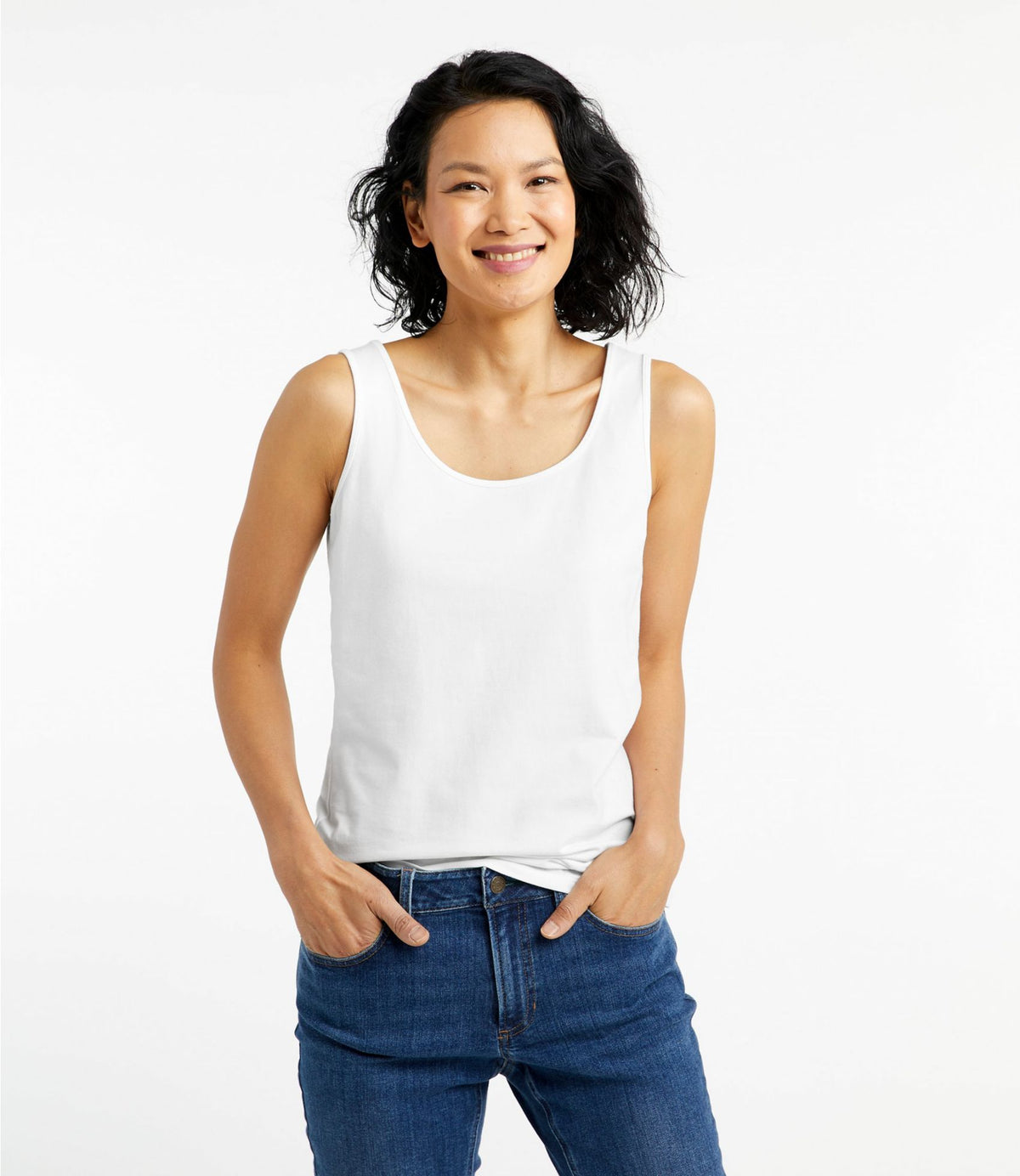 L.L.Bean Women's Bean's Layering Tank Classic Navy