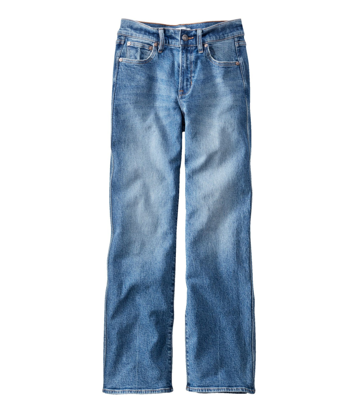 L.L.Bean Women's Signature Original Jeans, High-Rise Straight-Leg
