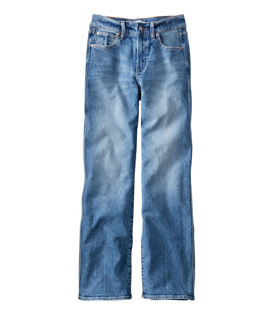 L.L.Bean Women's Signature Original Jeans, High-Rise Straight-Leg
