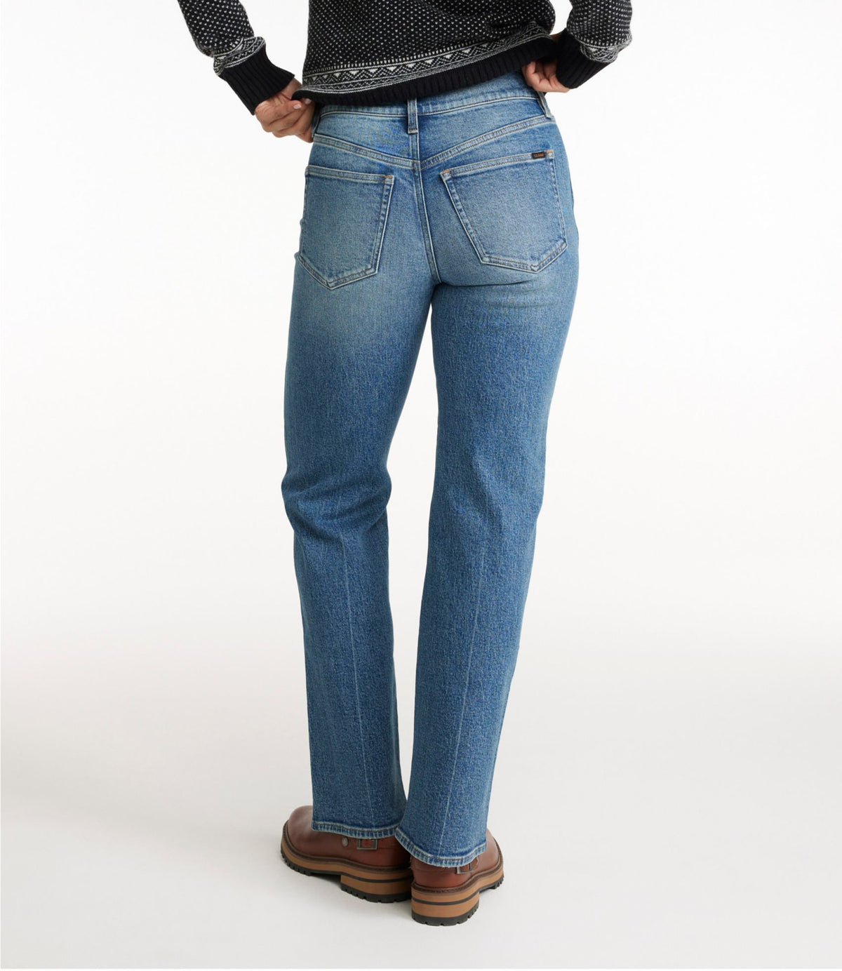 L.L.Bean Women's Signature Original Jeans, High-Rise Straight-Leg