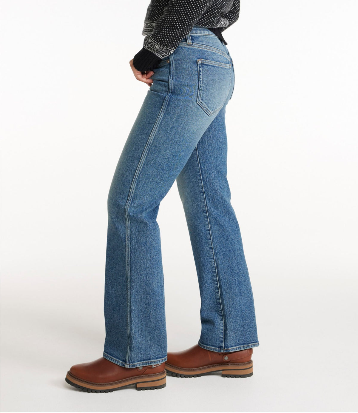 L.L.Bean Women's Signature Original Jeans, High-Rise Straight-Leg