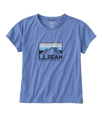 L.L.Bean Women's Mountainside Crewneck Tee, Short-Sleeve Graphic