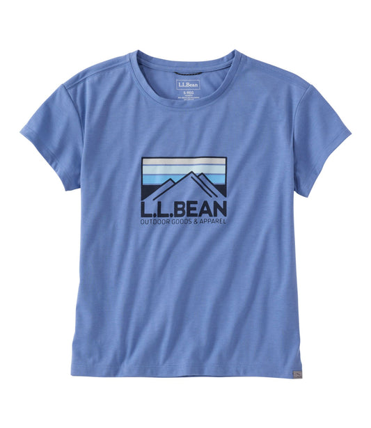 L.L.Bean Women's Mountainside Crewneck Tee, Short-Sleeve Graphic