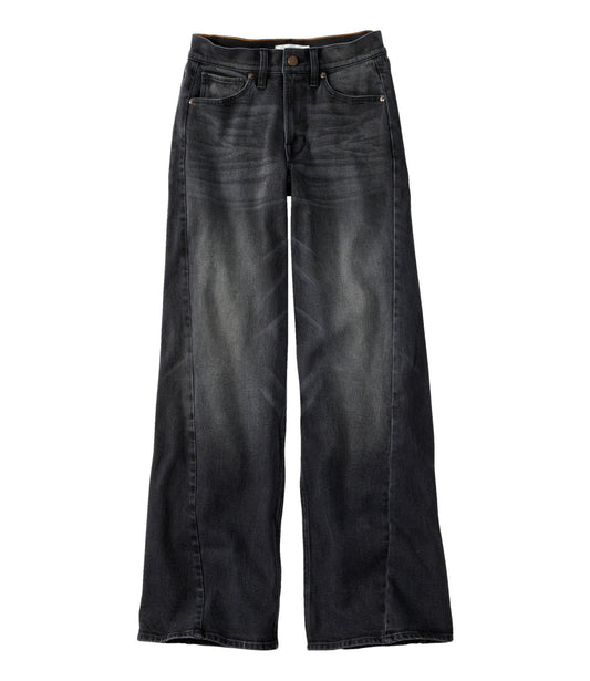 L.L.Bean Women's Signature 1912 Premium Jeans, High-Rise Relaxed Wide-Leg