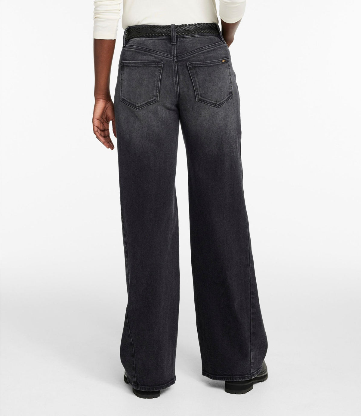 L.L.Bean Women's Signature 1912 Premium Jeans, High-Rise Relaxed Wide-Leg