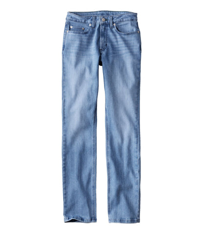 L.L.Bean Women's BeanFlex® Jeans, Mid-Rise Straight-Leg Bright Indigo