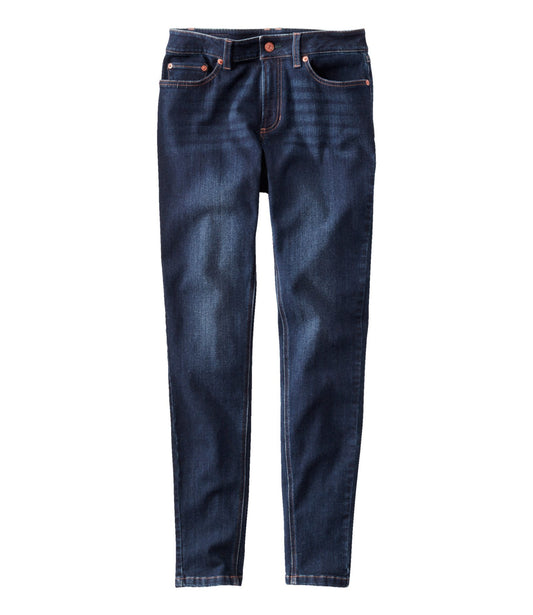 L.L.Bean Women's BeanFlex® Jeans, Mid-Rise Skinny-Leg Rinsed