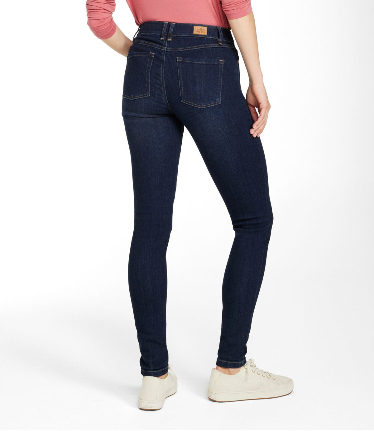 L.L.Bean Women's BeanFlex® Jeans, Mid-Rise Skinny-Leg Rinsed