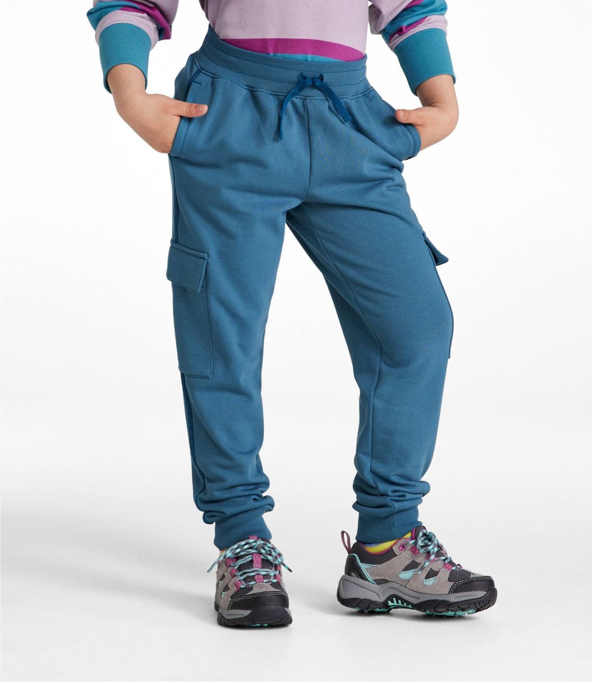 L.L.Bean Kids' Cargo Knit Trail Pants Coal
