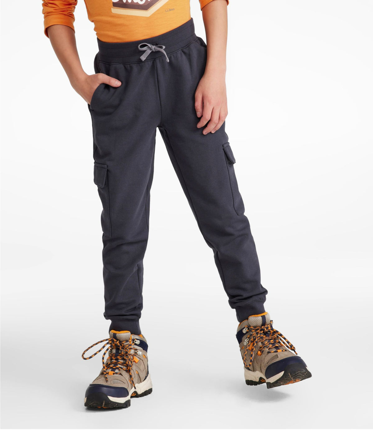 L.L.Bean Kids' Cargo Knit Trail Pants Coal