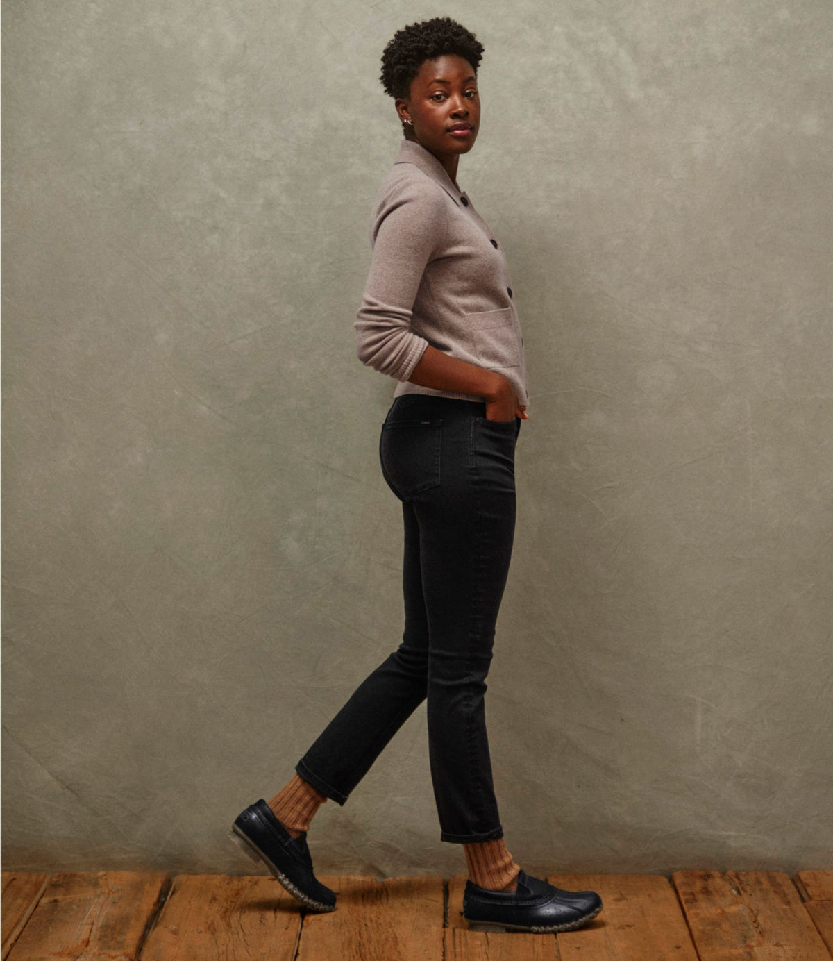 L.L.Bean Women's Signature Super Stretch Jeans, High-Rise Skinny-Leg Ankle Authentic Blue