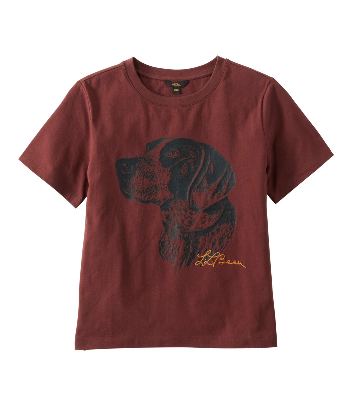 L.L.Bean Women's Signature Premium Essential Tee, Short-Sleeve Novelty Currant