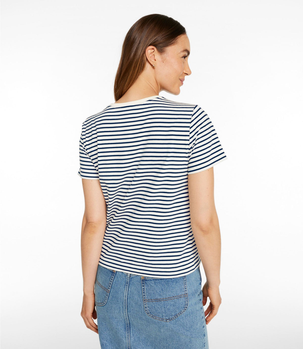 L.L.Bean Women's Signature Premium Essential Tee, Short-Sleeve Novelty Currant