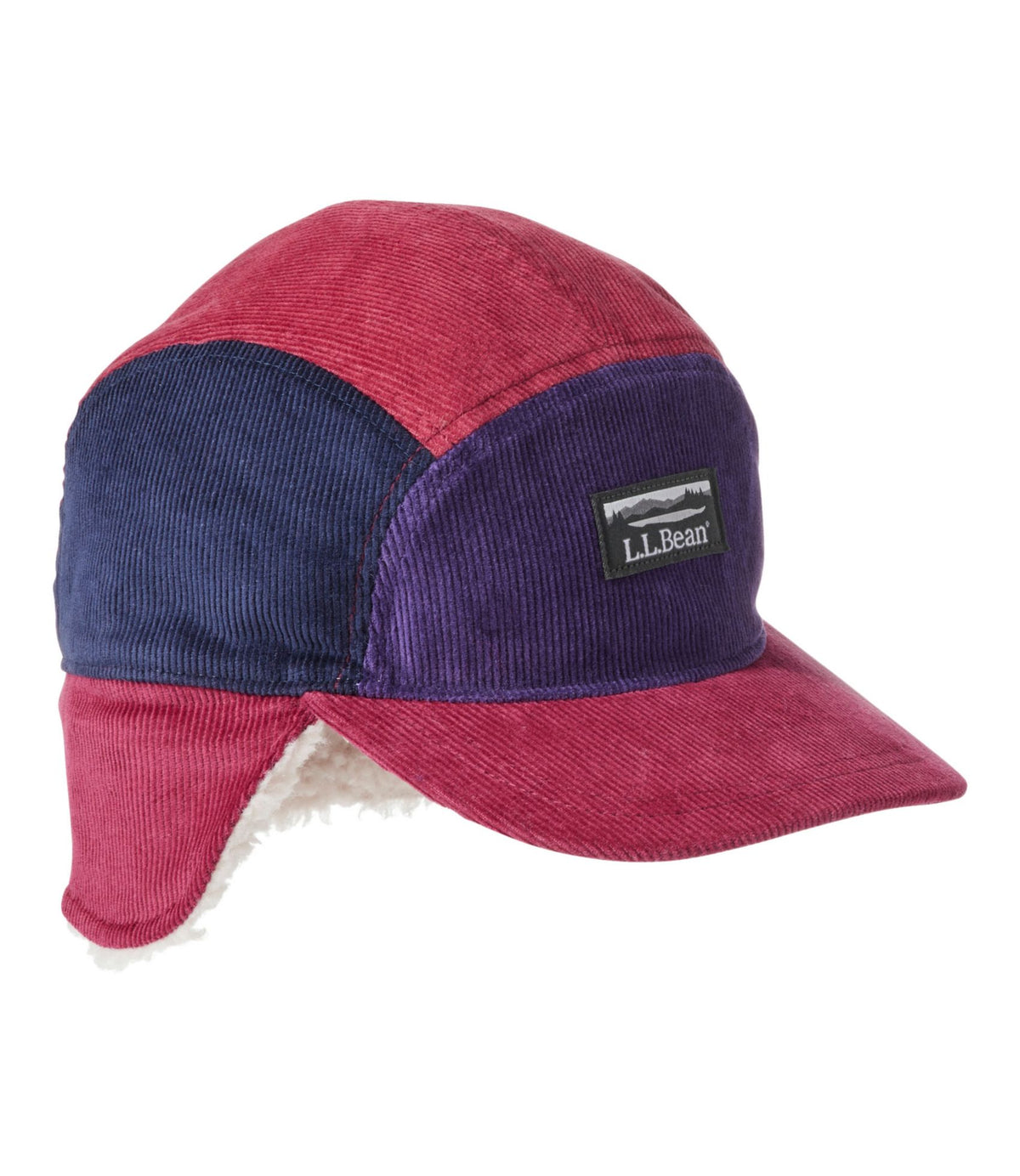 L.L.Bean Kids' L.L.Bean Corduroy Trapper Hat Plum Berry