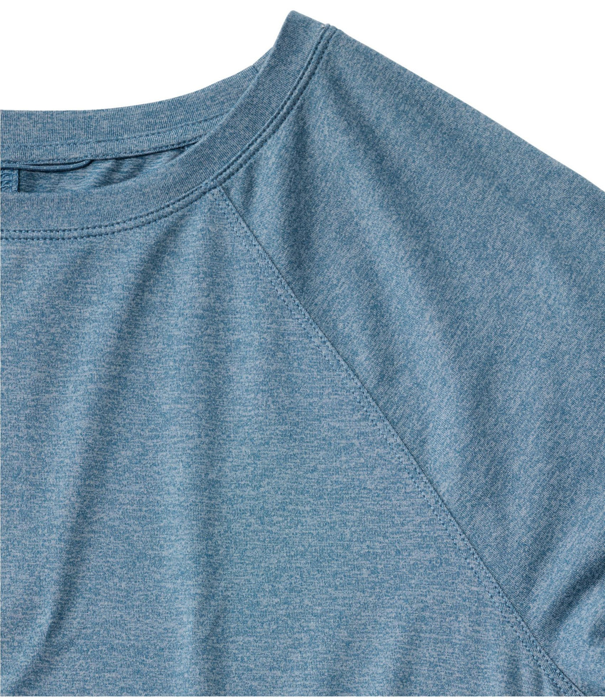 L.L.Bean Women's Movement Essential Tee, Long-Sleeve Cropped Iron Blue