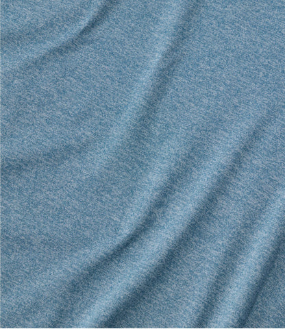 L.L.Bean Women's Movement Essential Tee, Long-Sleeve Cropped Iron Blue