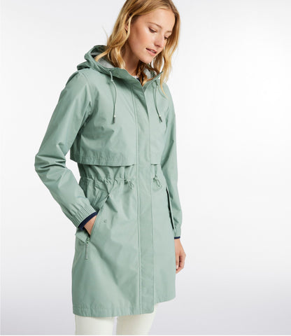 L.L.Bean Women's Wharf Street Raincoat Faded Sage