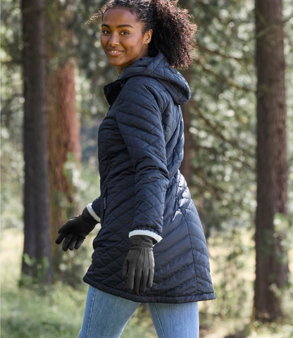 L.L.Bean Women's Fleece-Lined Primaloft Coat Antique Lilac