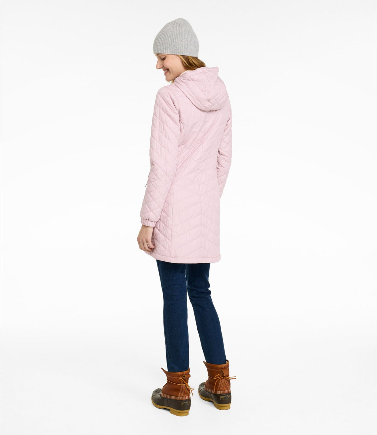 L.L.Bean Women's Fleece-Lined Primaloft Coat Antique Lilac