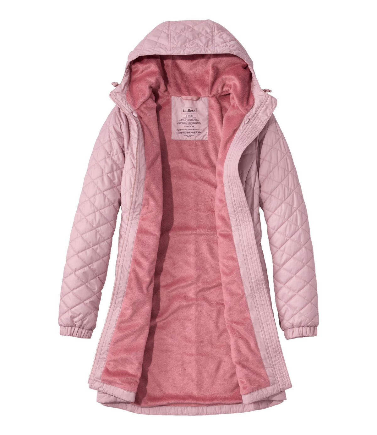 L.L.Bean Women's Fleece-Lined Primaloft Coat Antique Lilac