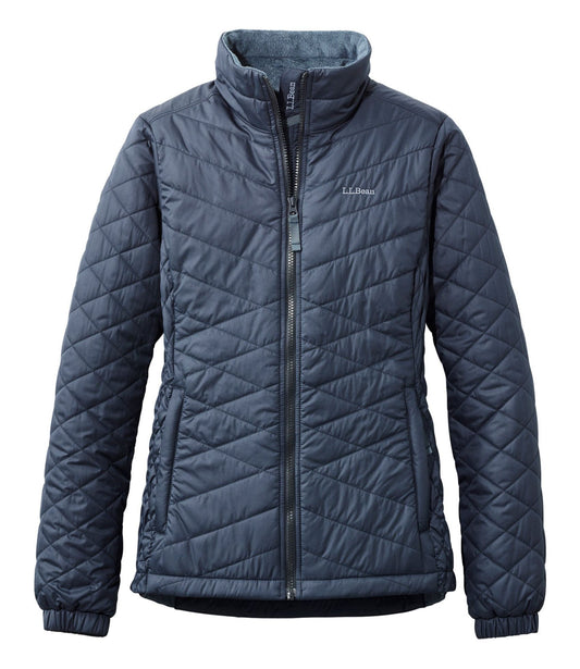 L.L.Bean Women's Fleece-Lined PrimaLoft Jacket Carbon Navy