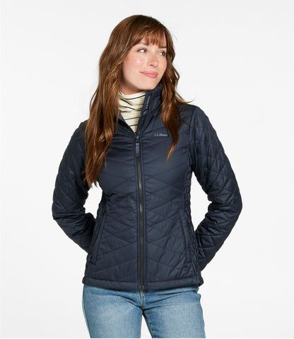 L.L.Bean Women's Fleece-Lined PrimaLoft Jacket Carbon Navy